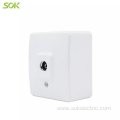 1Gang TV Outlet Surface Mounted power outlet CE